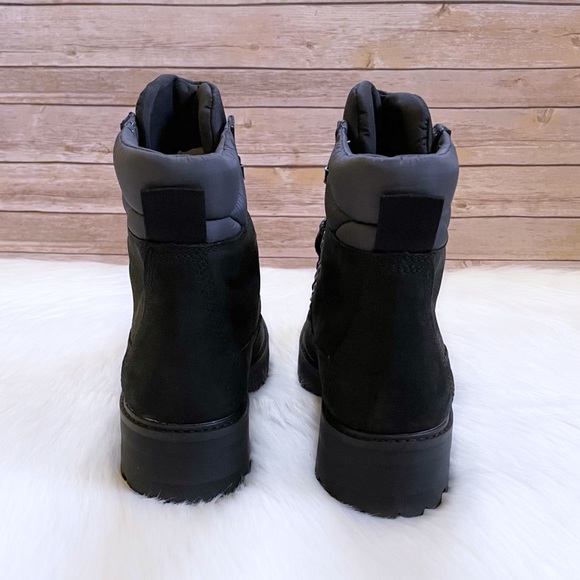 Timberland Women’s Courmayeur Valley Black Waterproof Hiker Boots - Picture 6 of 8